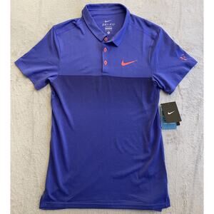 NWT Nike Roger Federer RF 2015 French Open Tennis Polo Shirt Size SMALL NEW